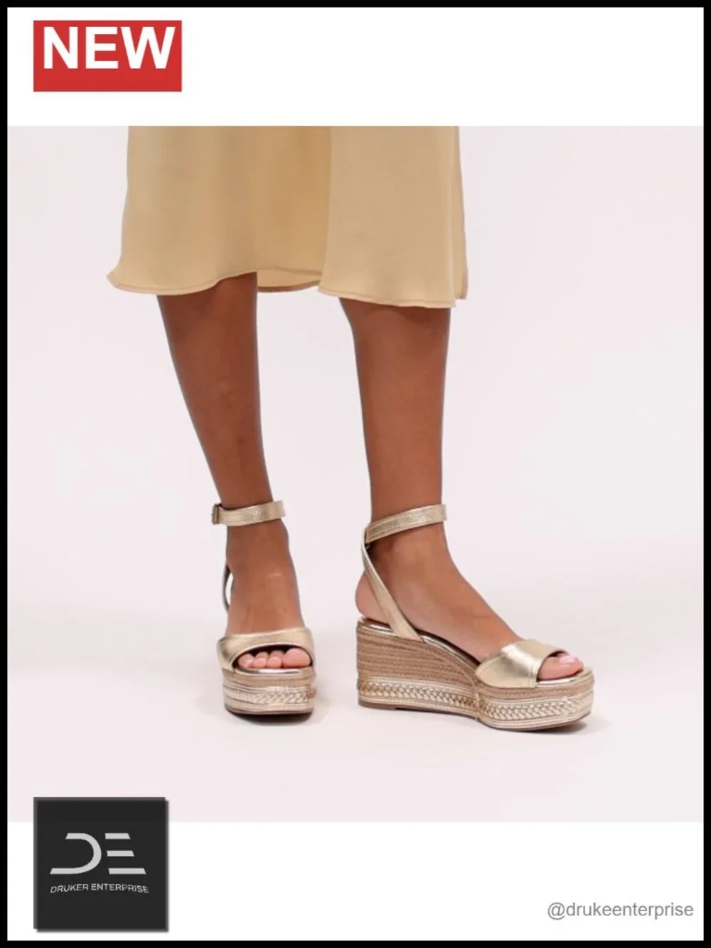 Leather Espadrille Wedge Sandals Ankle Strap Open Toe